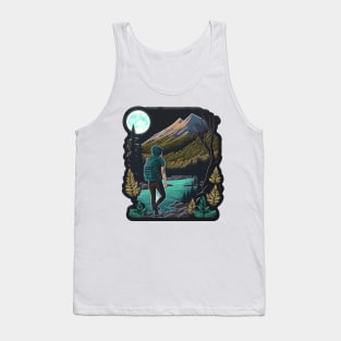 Hiking Cartoon Design - Buy and Plant a Tree Tank Top